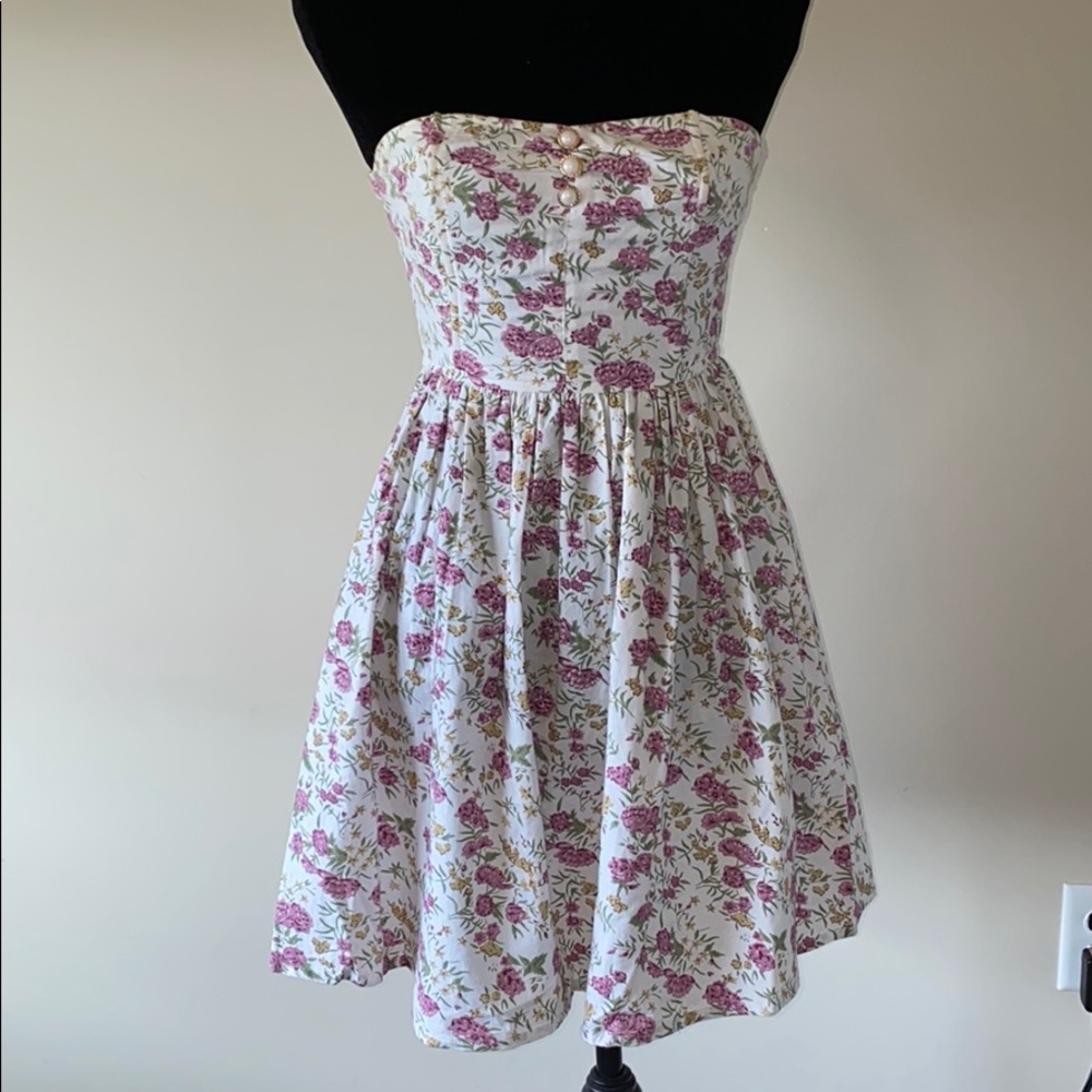 Valentines Day ♥️ Pink floral smock dress